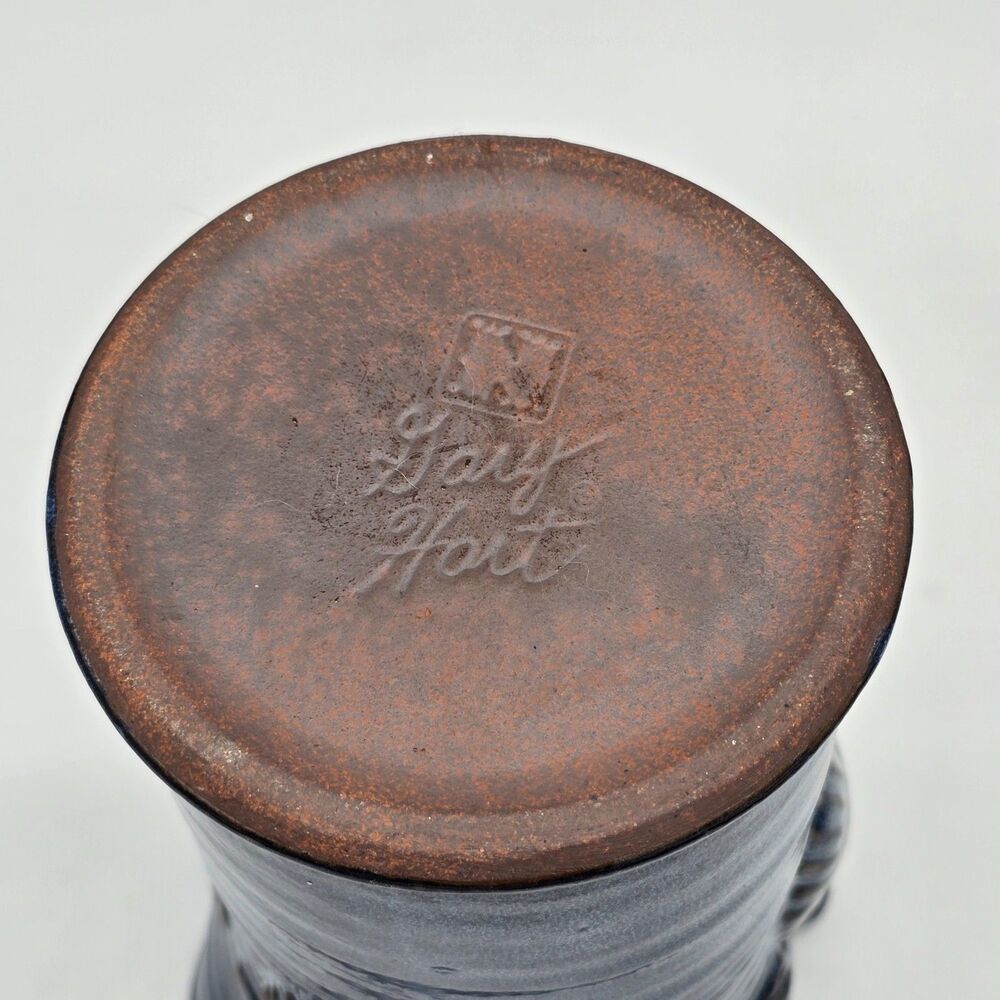 Gary Hart Napcoware Signed Pottery Vase Sea Shells Ocean Coastalcore - Picture 6 of 6